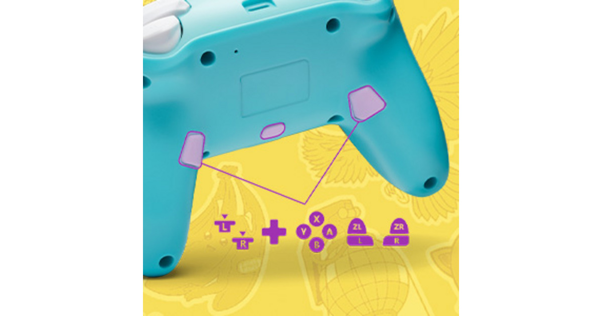 PowerAGeavanceerde draadloze controller voor Nintendo Switch - Fortnite-stickerwaanzin