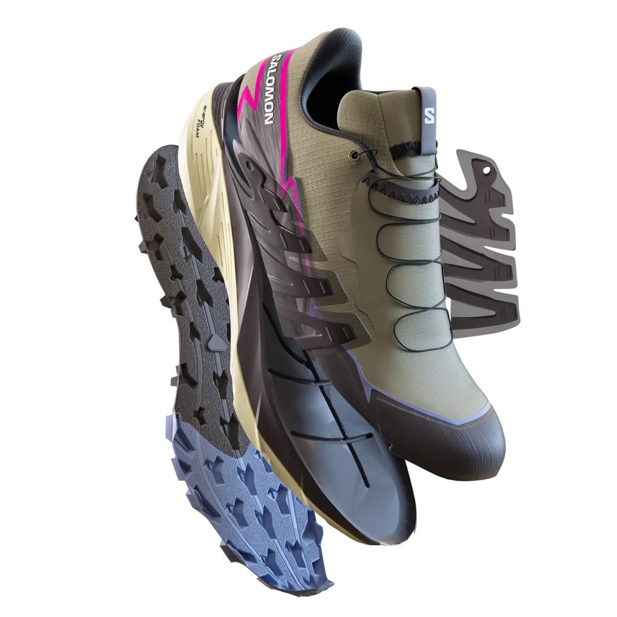 Salomon Women's Thundercross Slate Green/Plum Kitten/Blue Heron