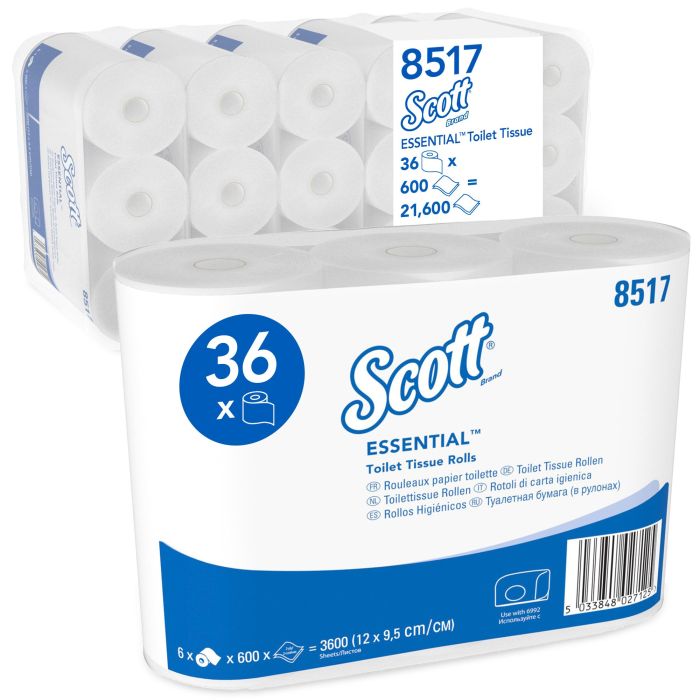 Scott Toiletpapier 8517 36 rollen Essential Standaardrol 6 x 6 (8517)