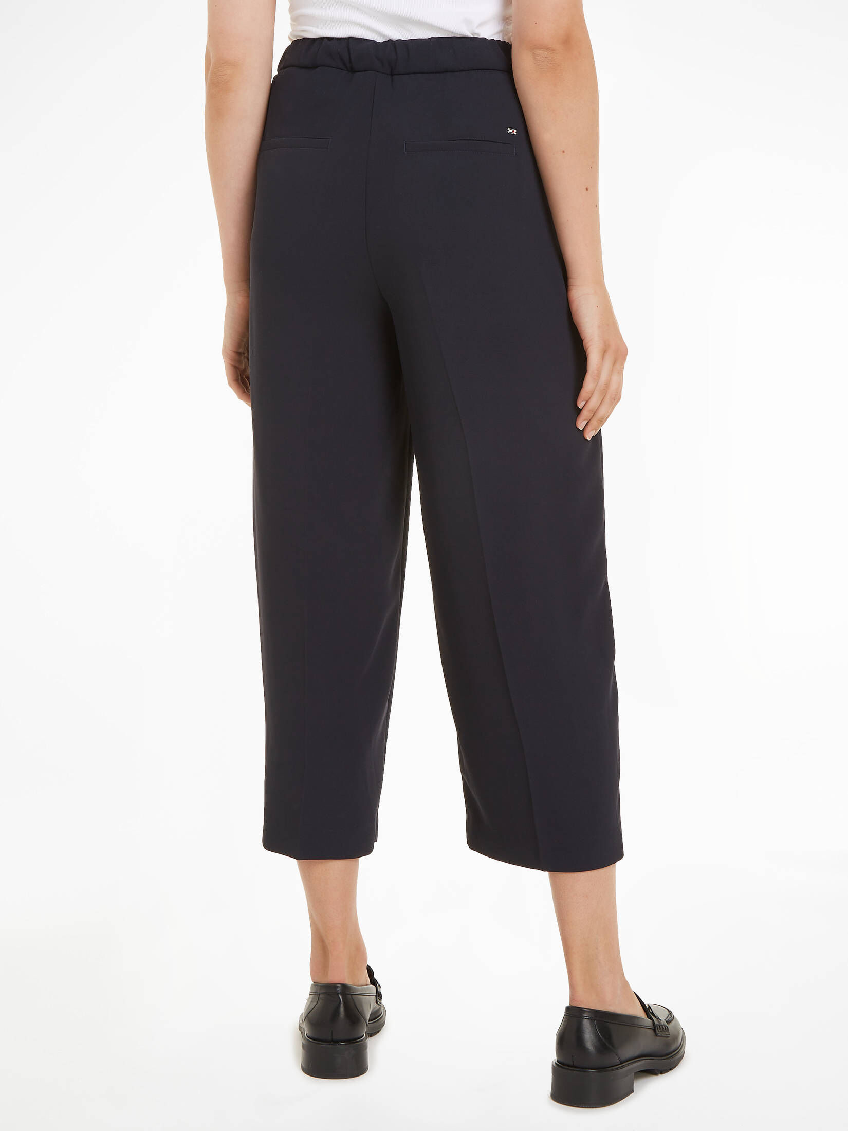 Tommy Hilfiger| Damen Culotte FLUID TWILL WIDE LEG CROP