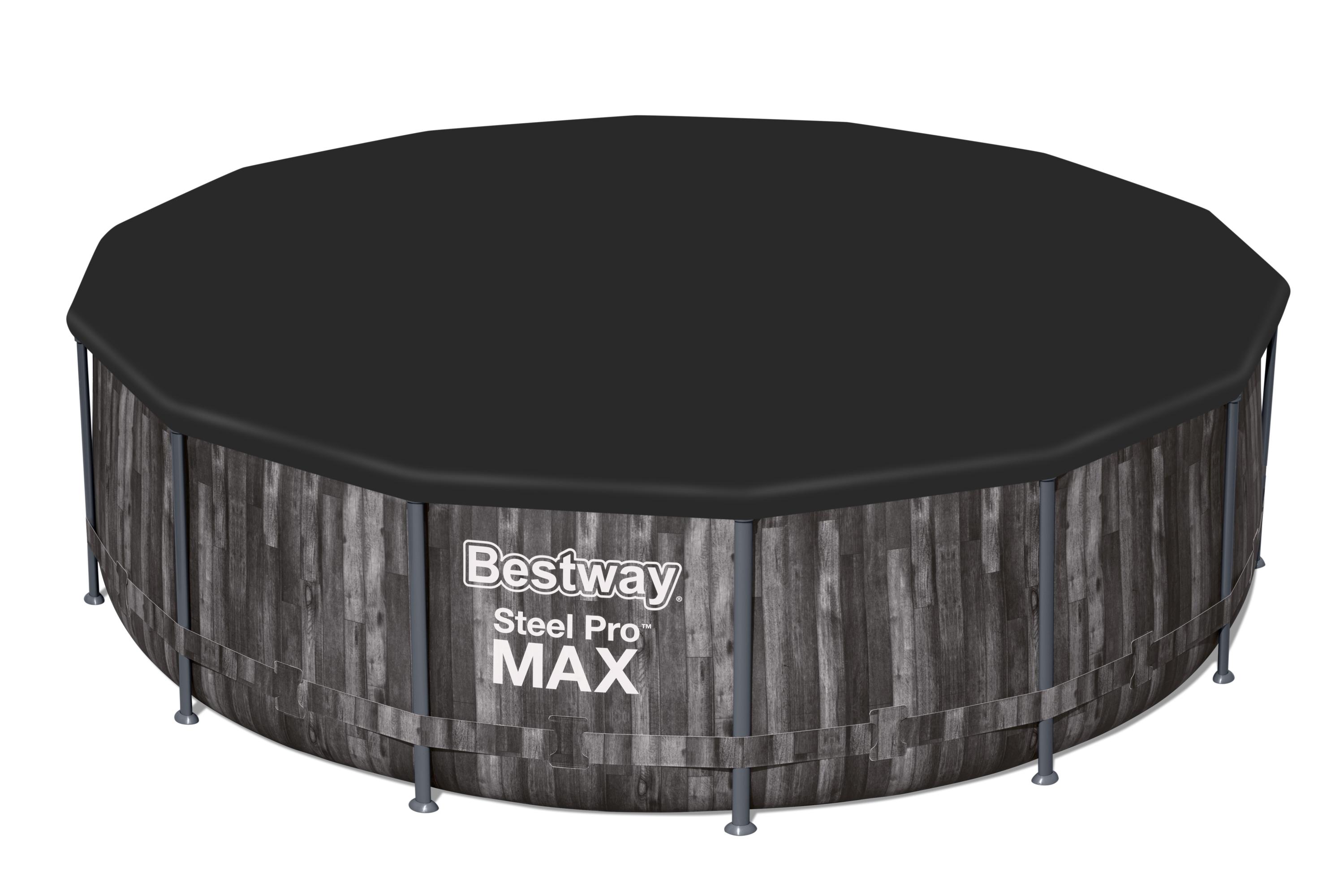 Bestway Pool Komplett-Set Holz-Optik 427 x 107 cm
