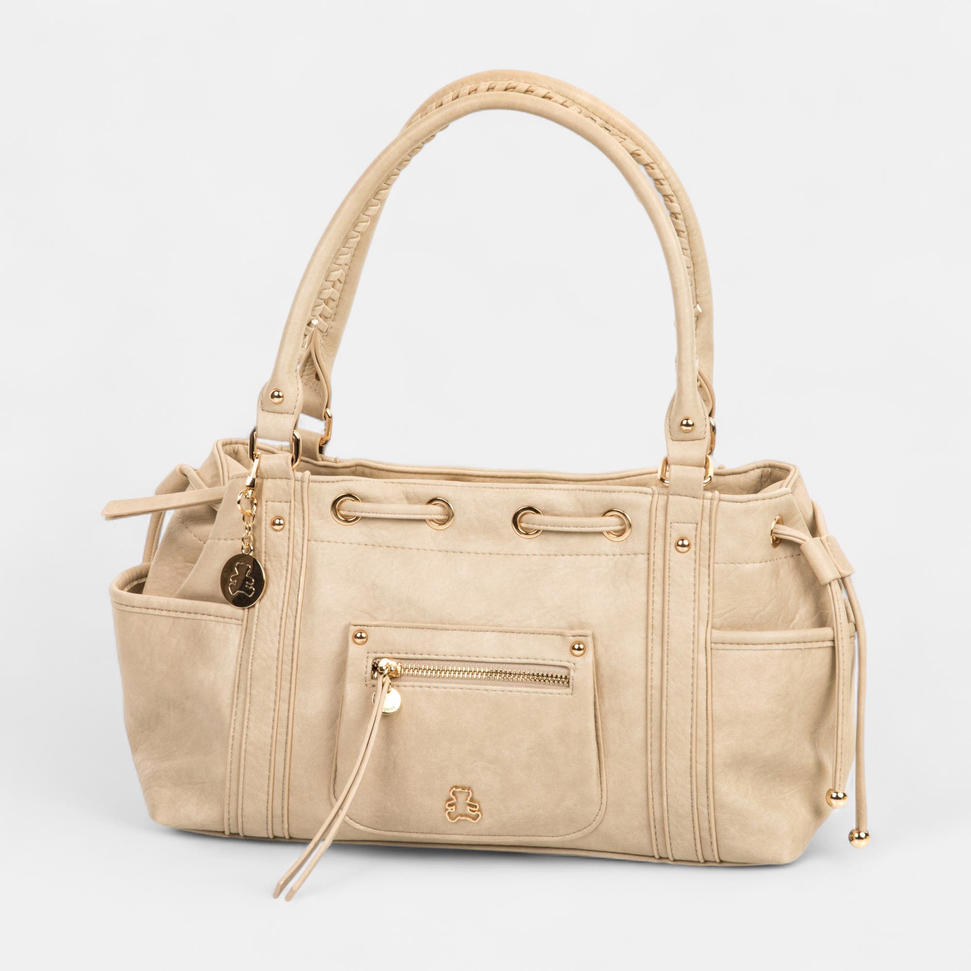 Sac à main beige