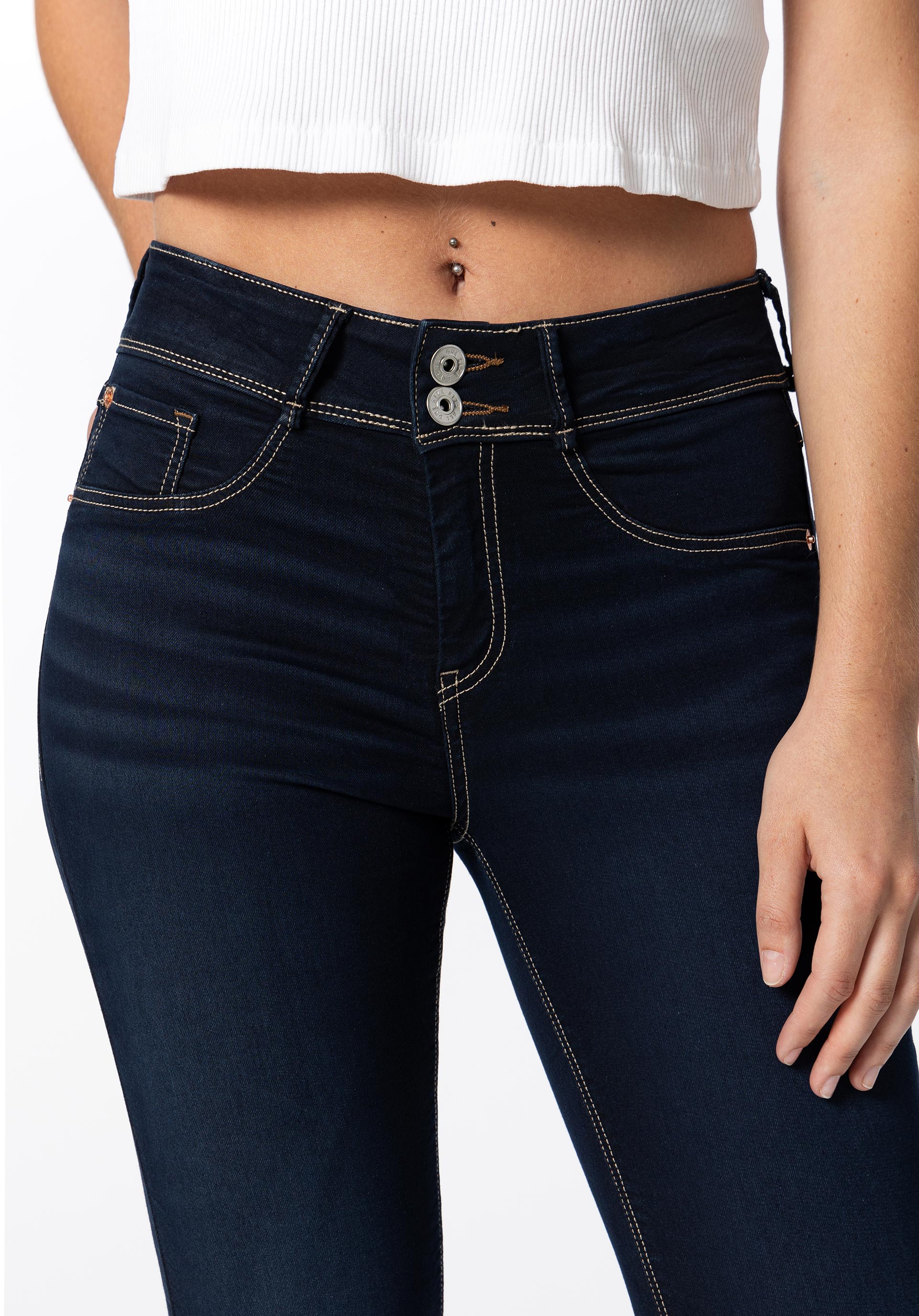 Jeans One Size Skinny Classic Cintura Alta