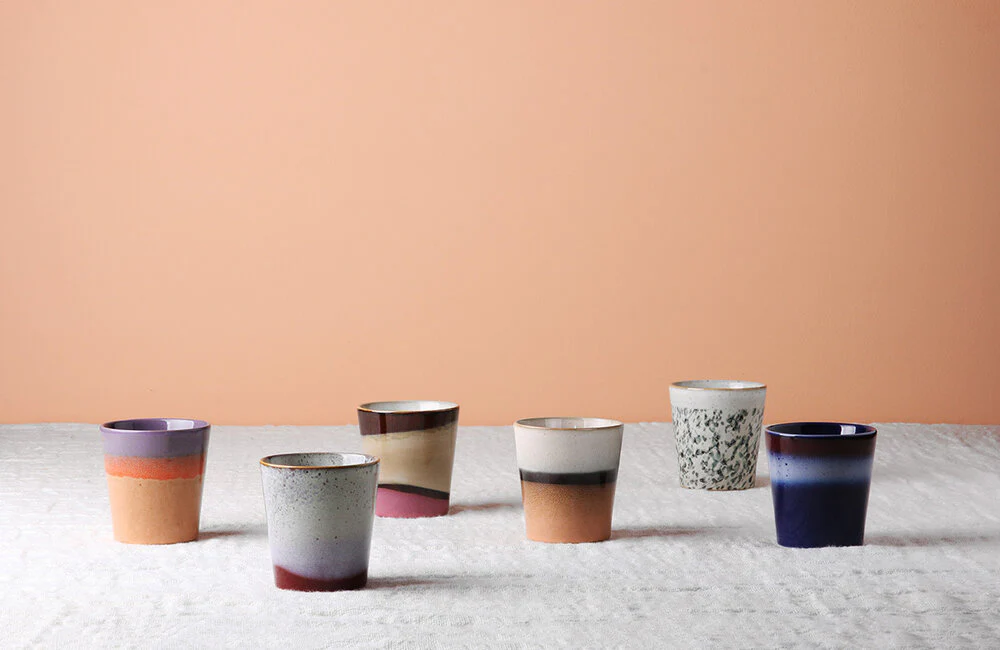 HKliving  70's ceramics kaffekrus - Hail