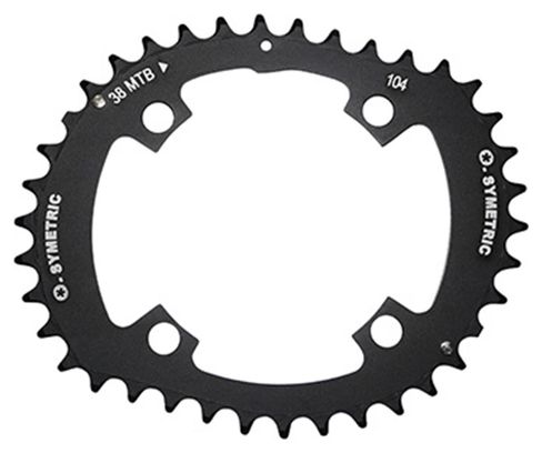 PLATEAU VTT 4BRA KIT 4BRA 38X28DTS D.104-64 POUR SHIMANO OSYMETRIC NOIR 11-10V