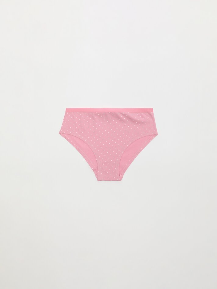 Pacote com 7 calcinhas hipster estampadas - Cores variadas
