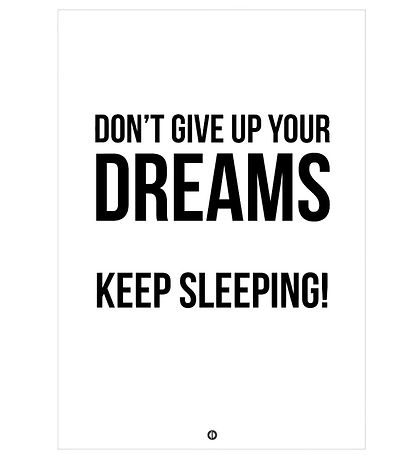 Citatplakat Plakat - A3 - Don?t Give Up On Your Dreams