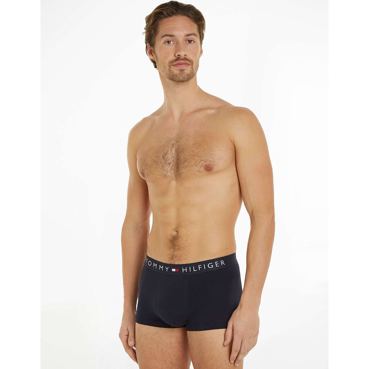TOMMY HILFIGER<br>Conjunto de 3 cuecas boxer lisas