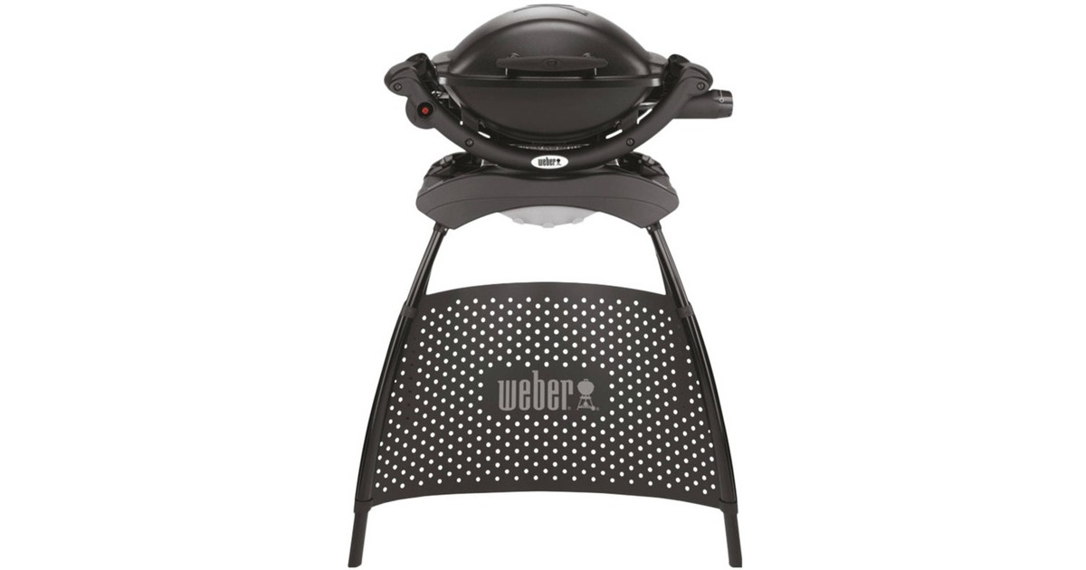 WeberQ 1000 gasbarbecue met stand  (Zwart)
