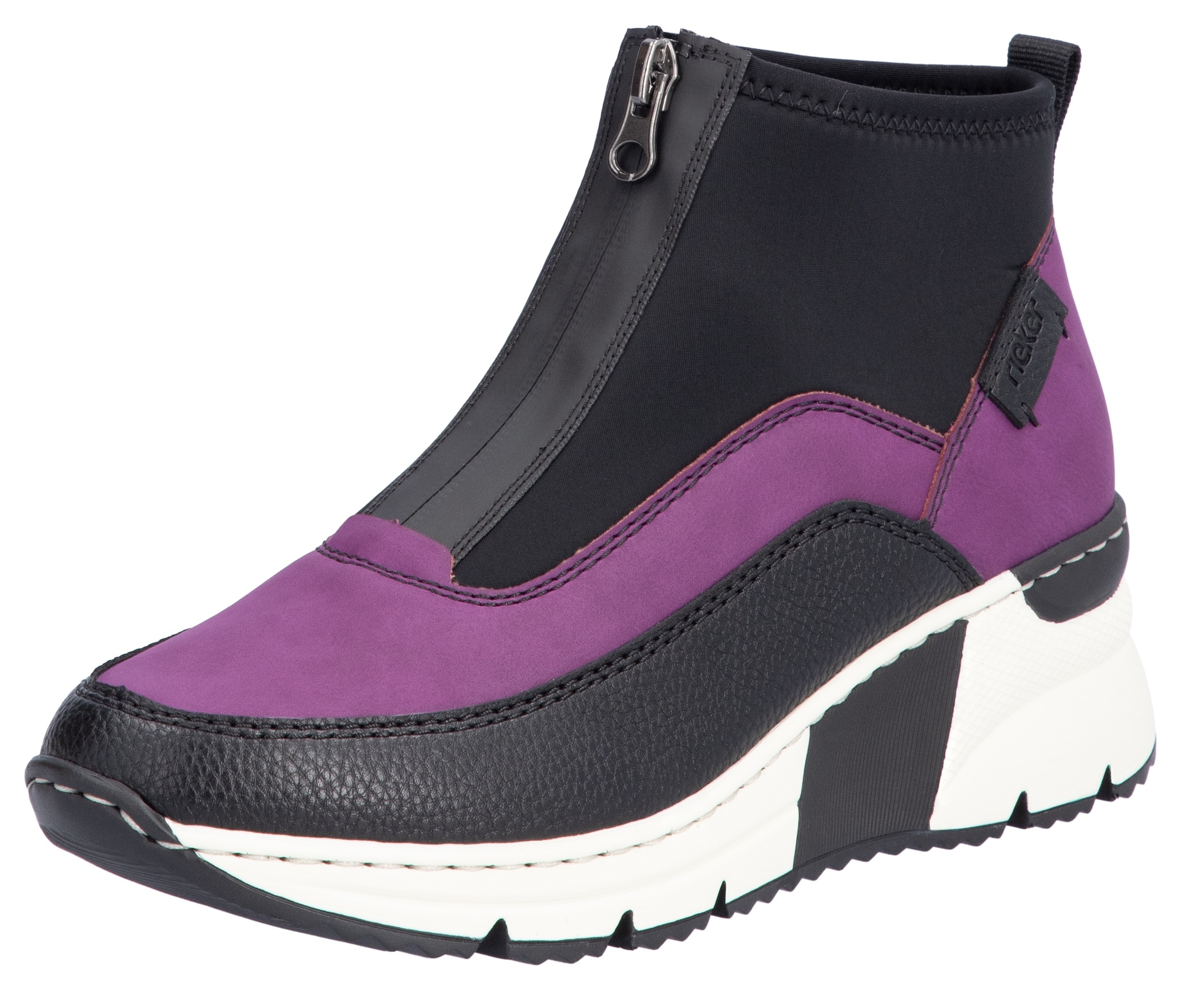 Rieker Keilsneaker  , Stiefelette, Keilboots, High Top Sneaker mit Reissverschluss vorne