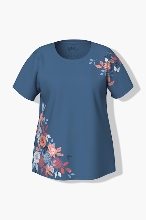 Pyjama, Blüten, Oversized, Rundhals, Halbarm