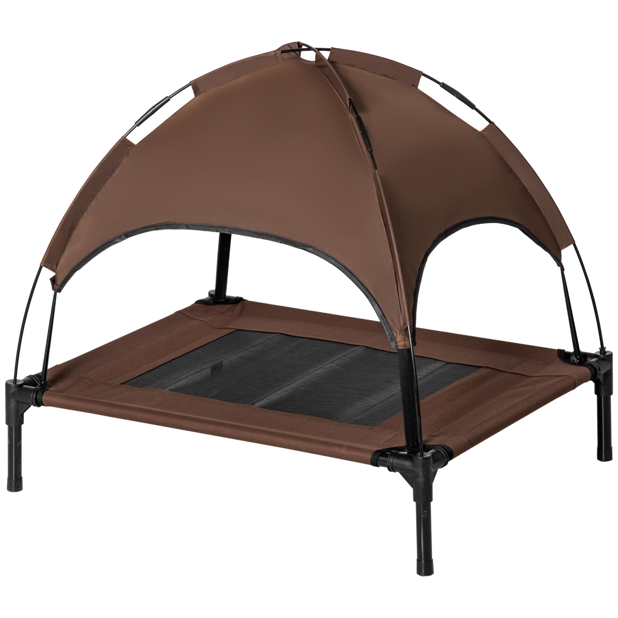 PawHut Haustierbett mit Baldachin L76 x B61 x H76 cm