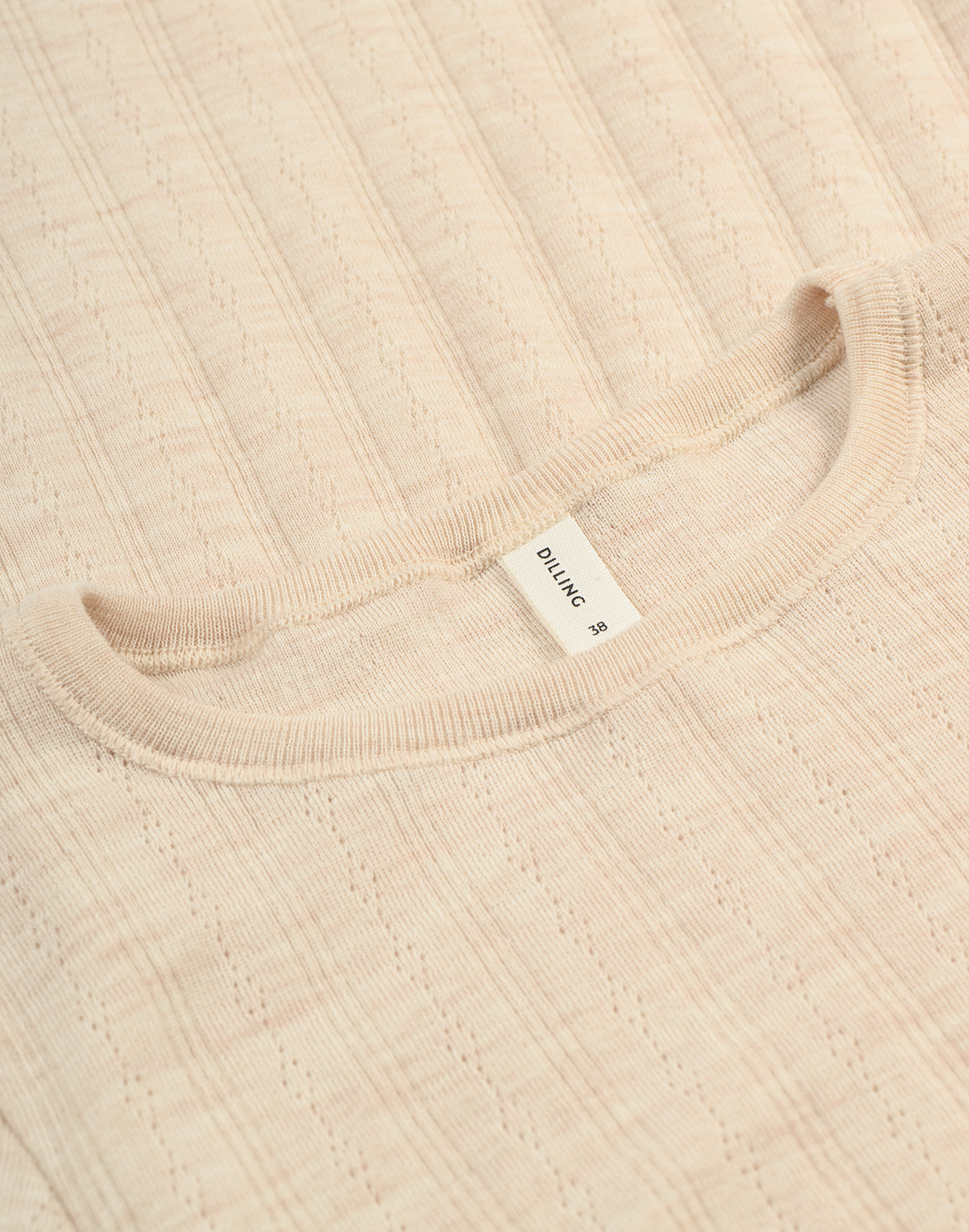 Pointelle shirt van merinowol voor dames