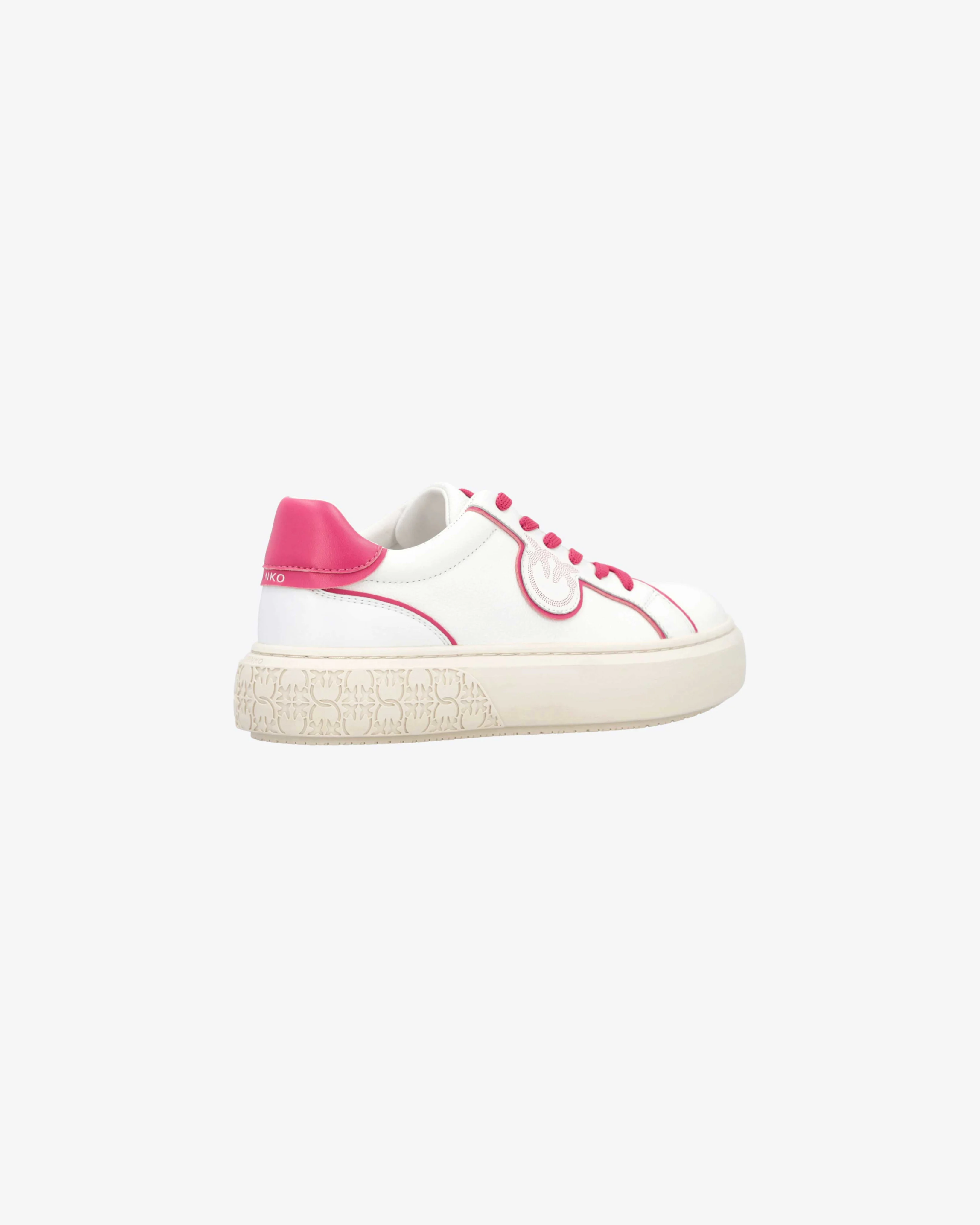 LOVE - Sneakers à plateforme en cuir bicolores | Rose