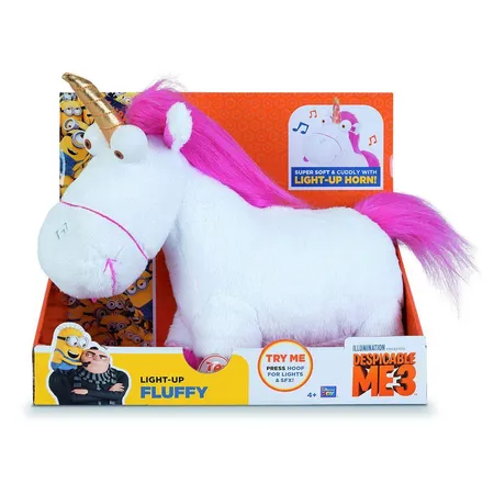 MTW Toys Minion Plüsch Einhorn Licht und Sound, 30cm