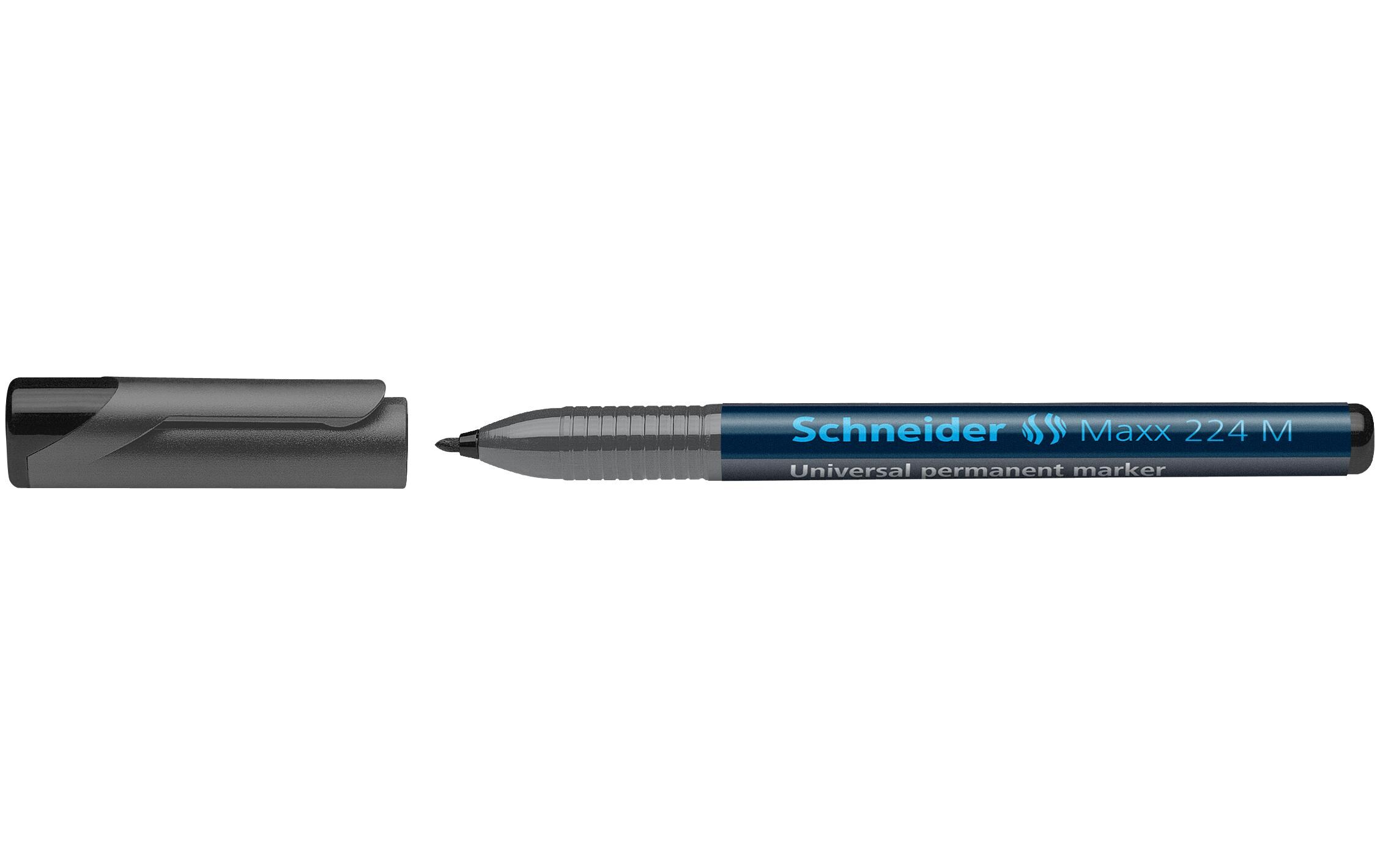 Universal-Marker Maxx 224 M permanent, SchwarzMarker permanent, 1 mm