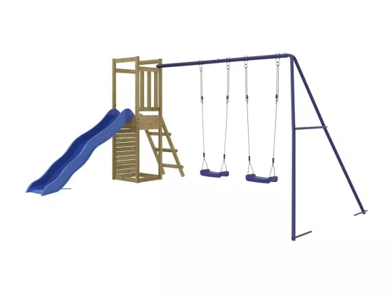 Aire de jeux d'extérieur bois de pin imprégné
