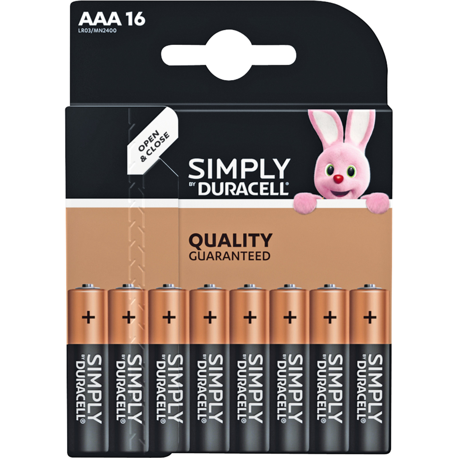 Duracell Batterien Simply, 16 Stück, AAA