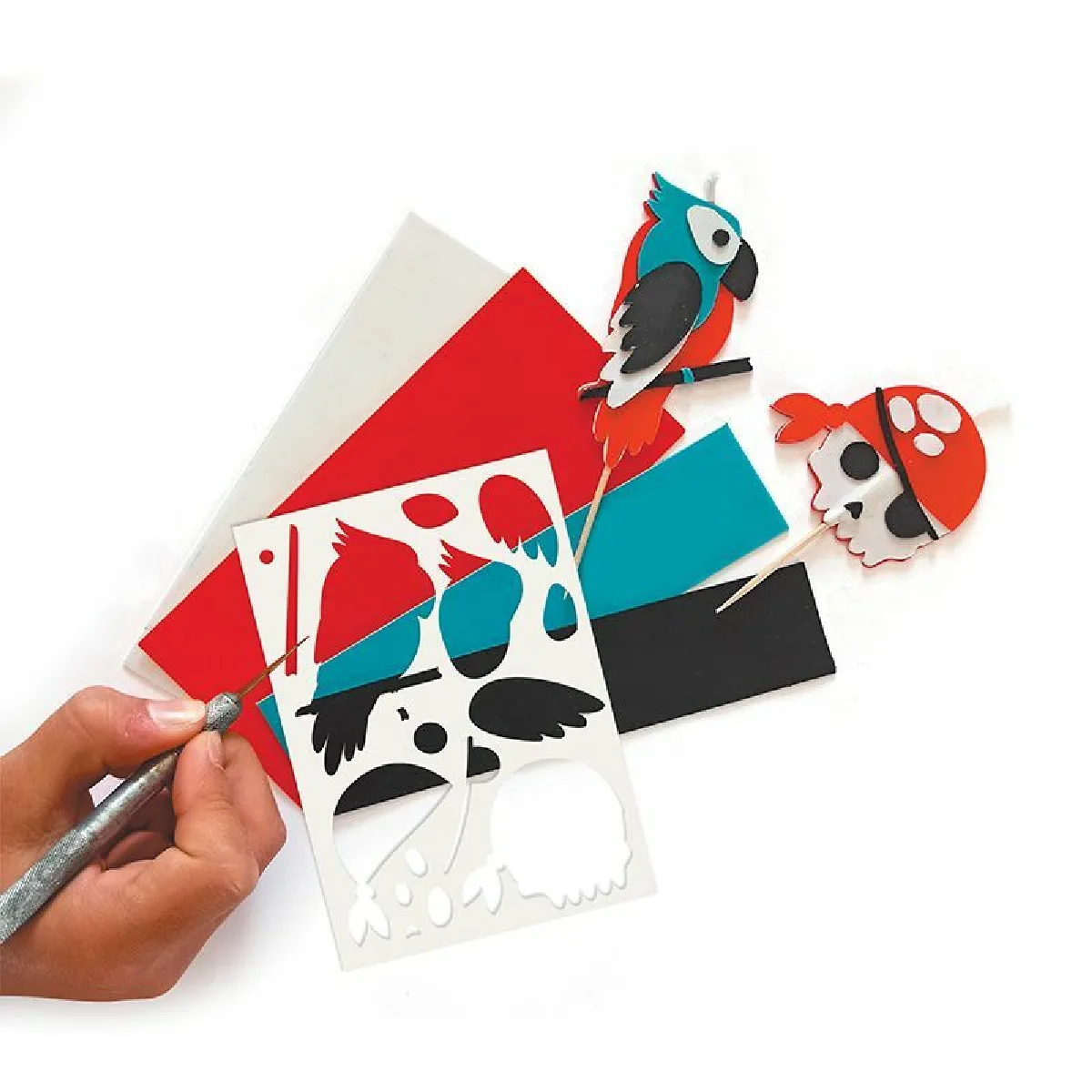 Graines Créatives Kit Bougies Anniversaire Pirate DIY