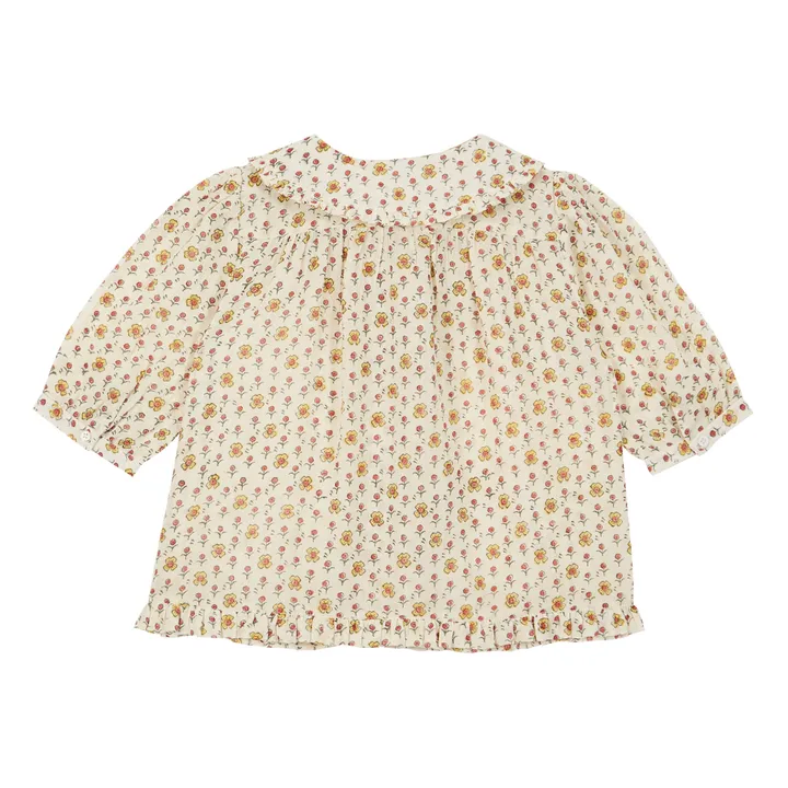 Emile et Ida Blouse Brodée Fleurs | Ecru