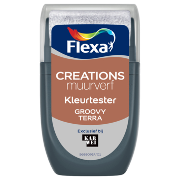 Flexa Creations muurverf Kleurtester Groovy Terra 30ml