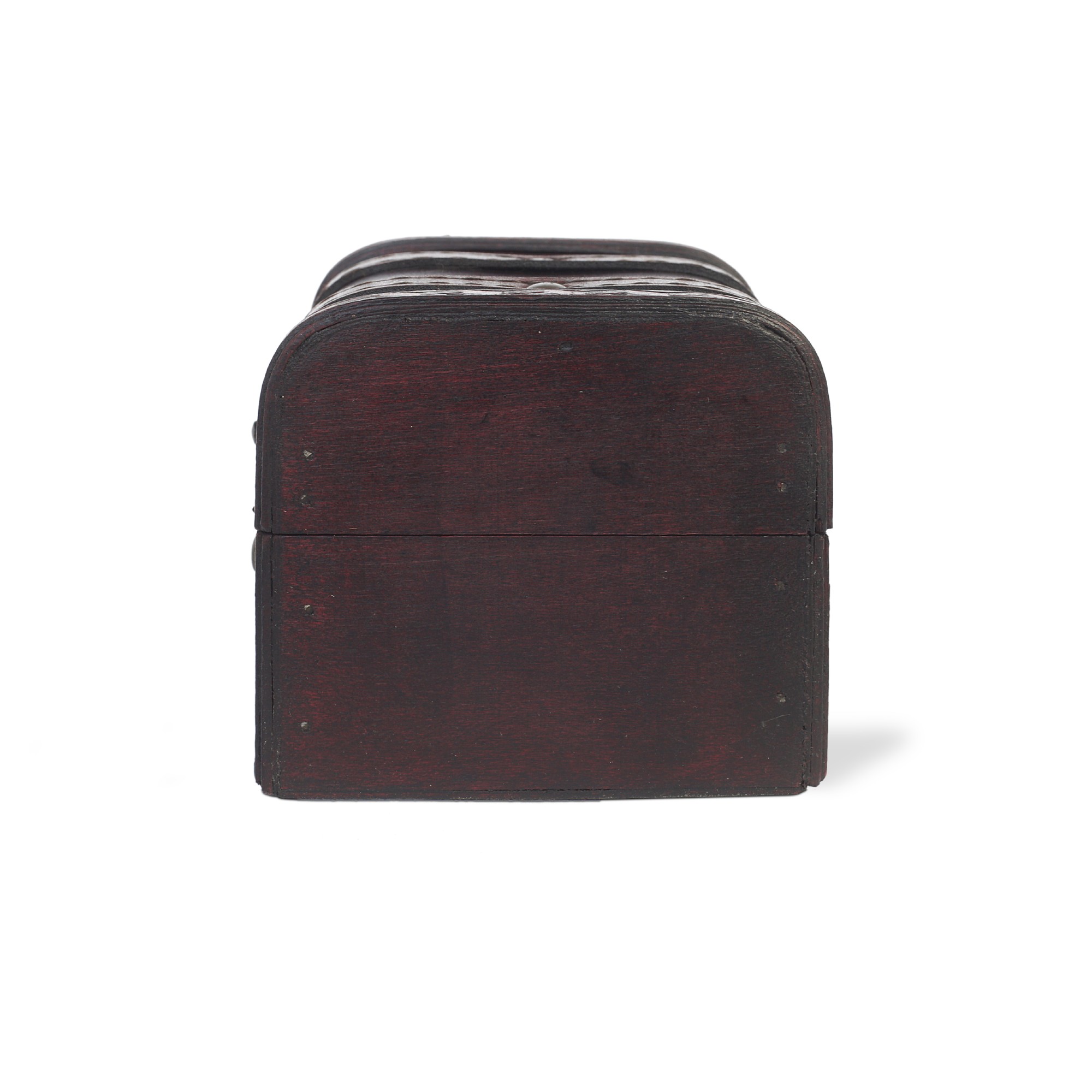 Kofferbox, braun, T 12 cm, B 9 cm, H 8,5 cm von fischer's lagerhaus