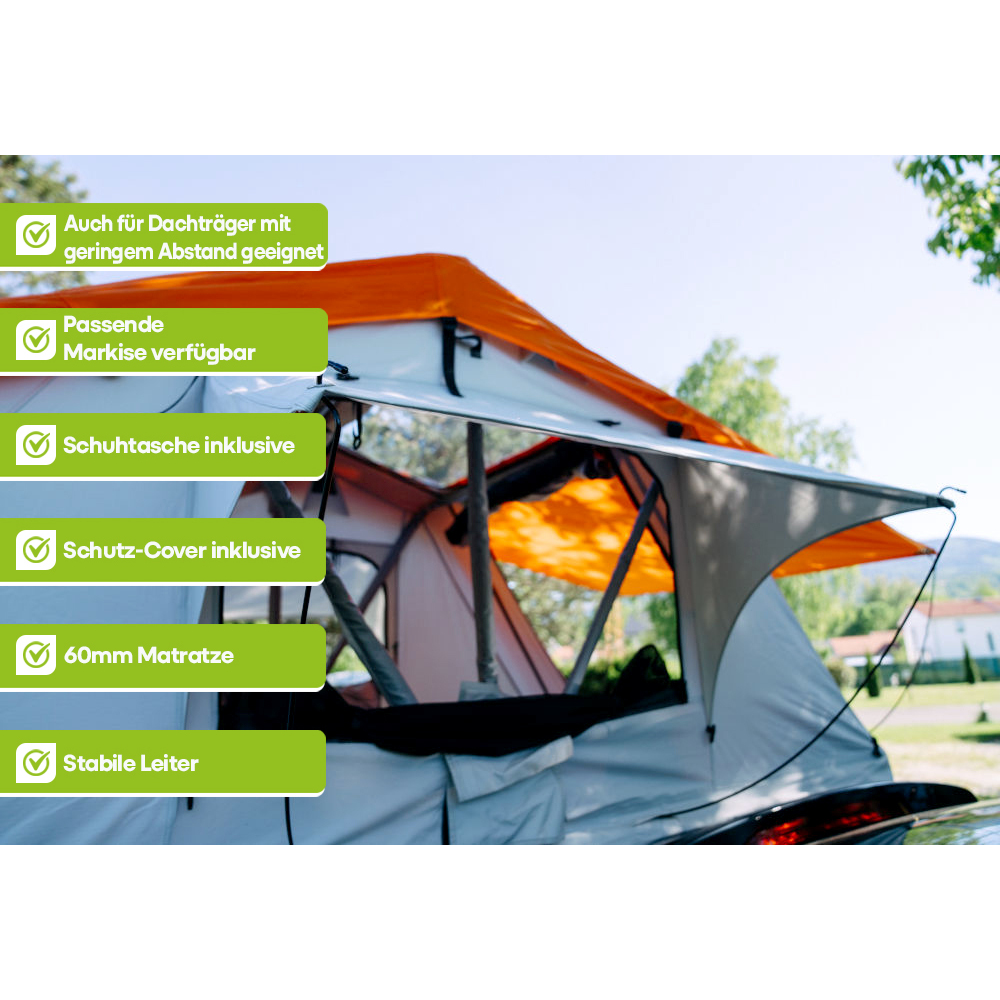 OutdoorU Family Plus 4 Pers daktent incl. voortent - Ivy Green