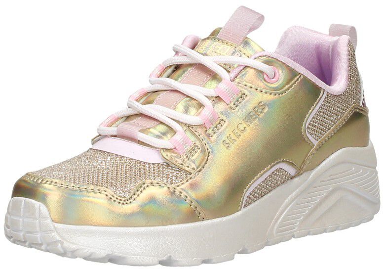 Skechers Uno Lite - Metallic Pops goudkleur