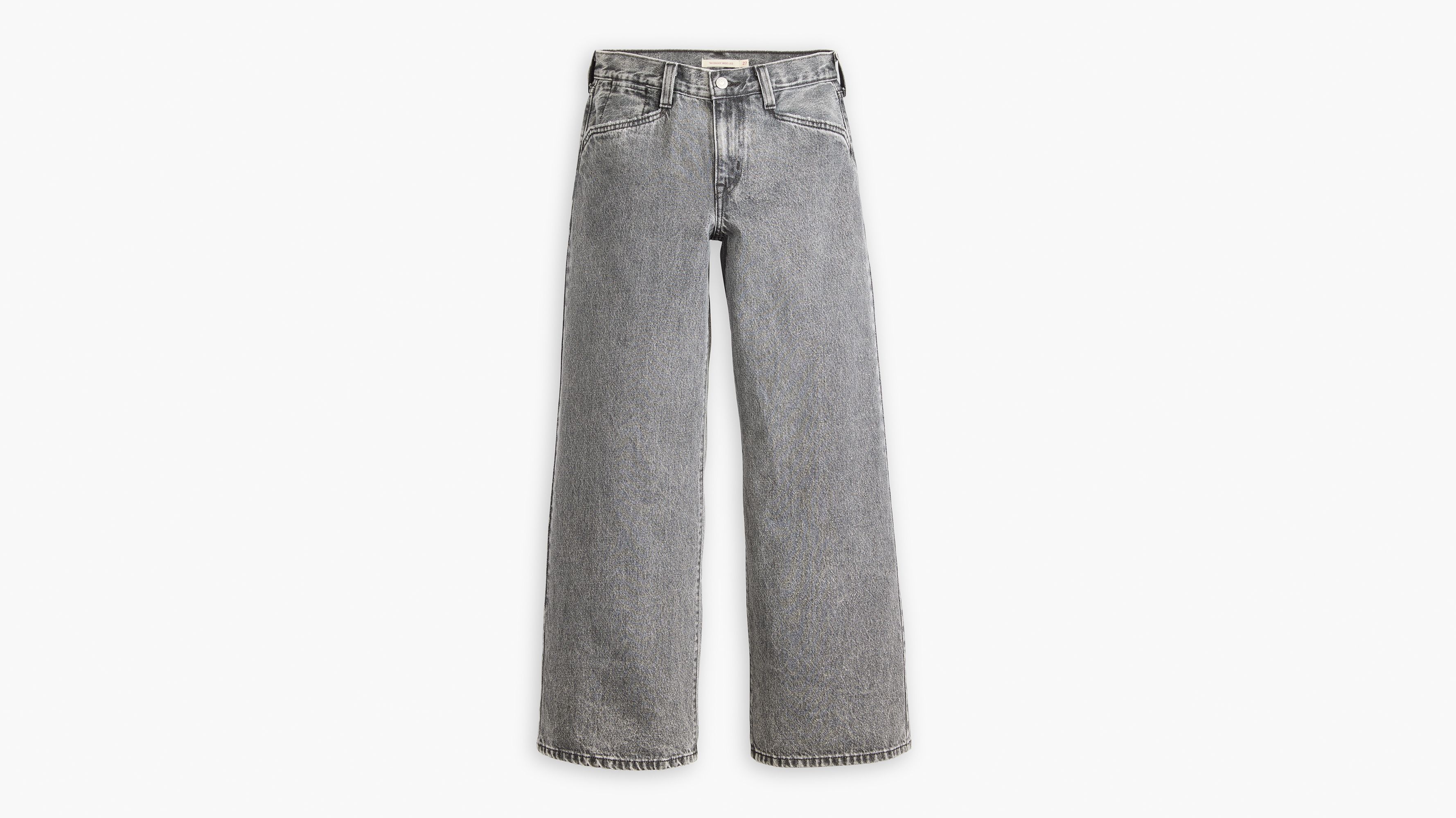 '94 Baggy Leg Jeans - Out And About Clean Hem - Blue