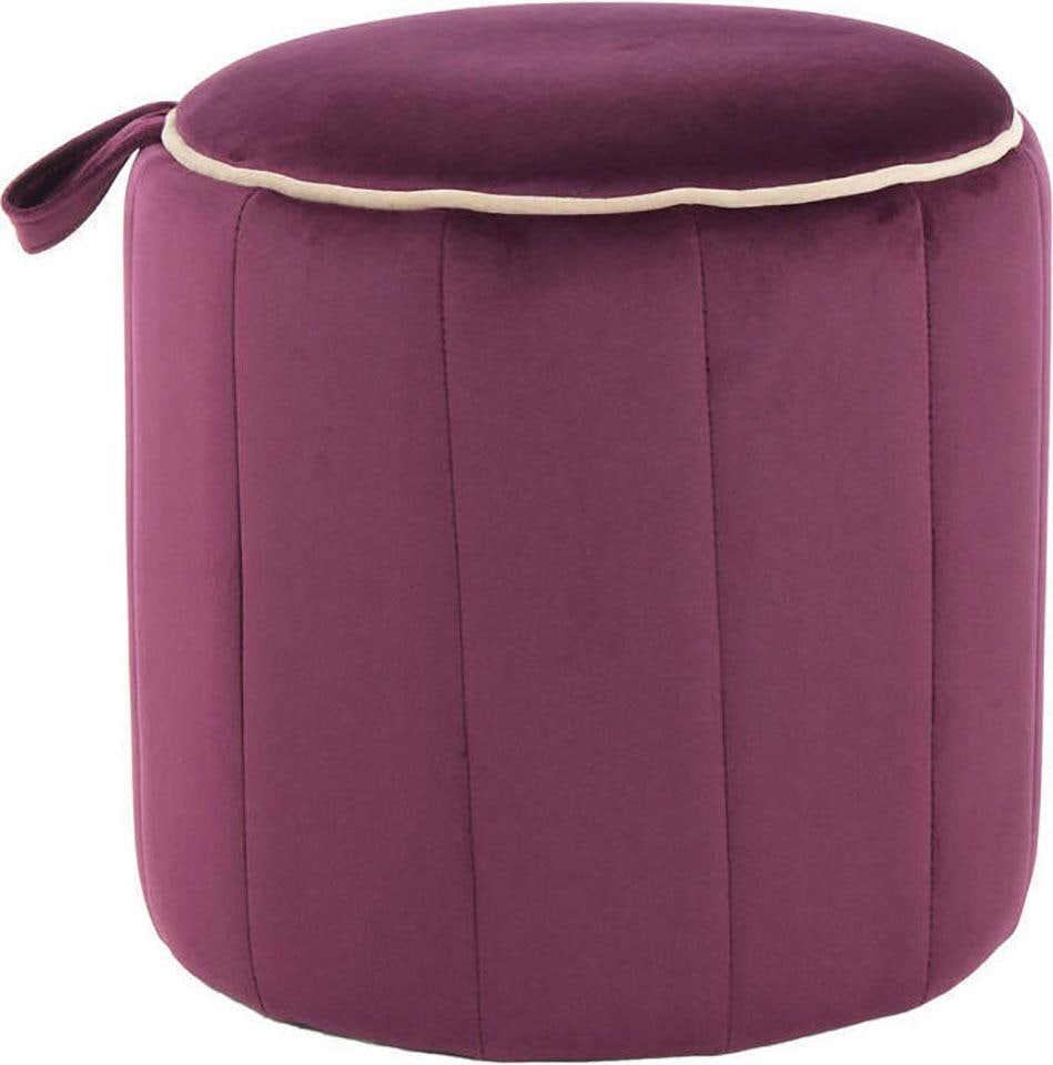 Kayoom Sitzhocker »Hocker Reese, Sitzhocker mit Komfort, samtweiche Oberfläche« 1 Stk. tlg. samtweich, dekorativ, detailreich, attraktive Farbgebung