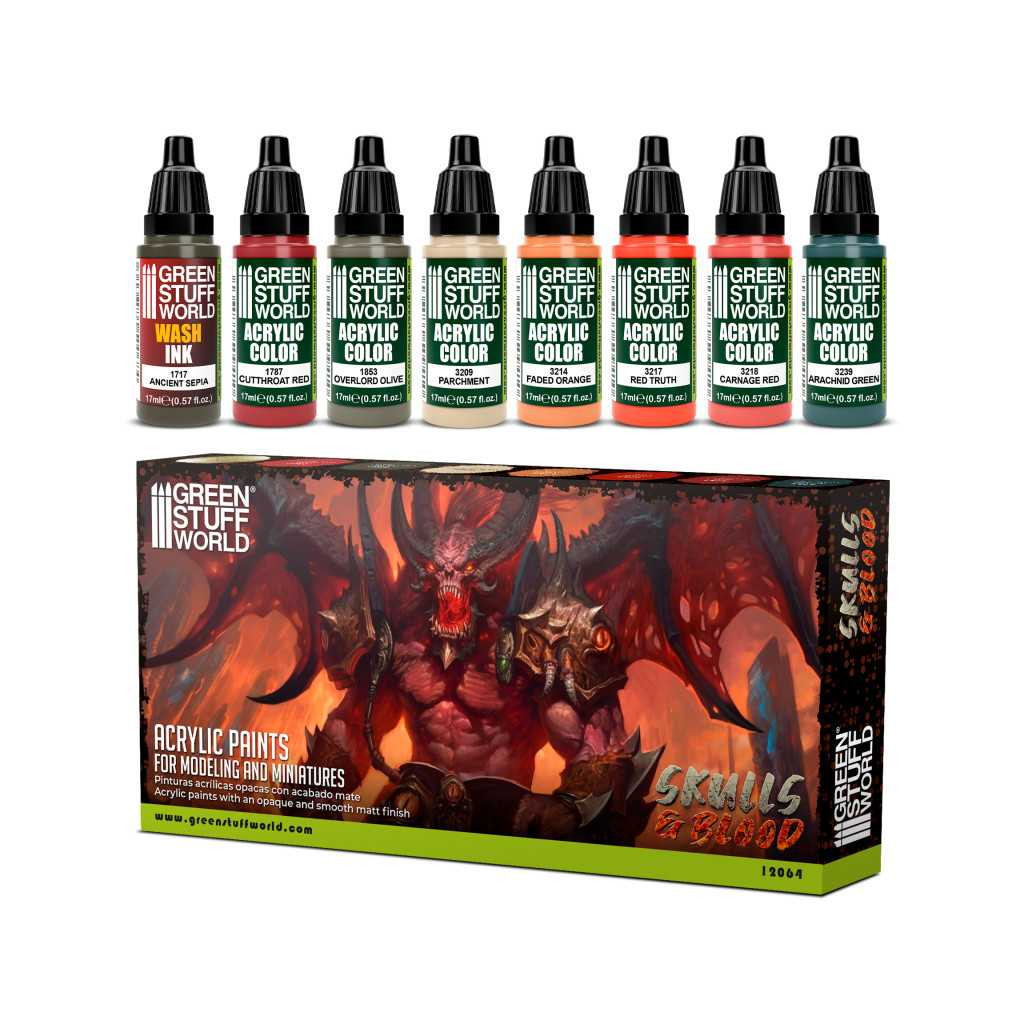Set de Peintures - Skulls & Blood