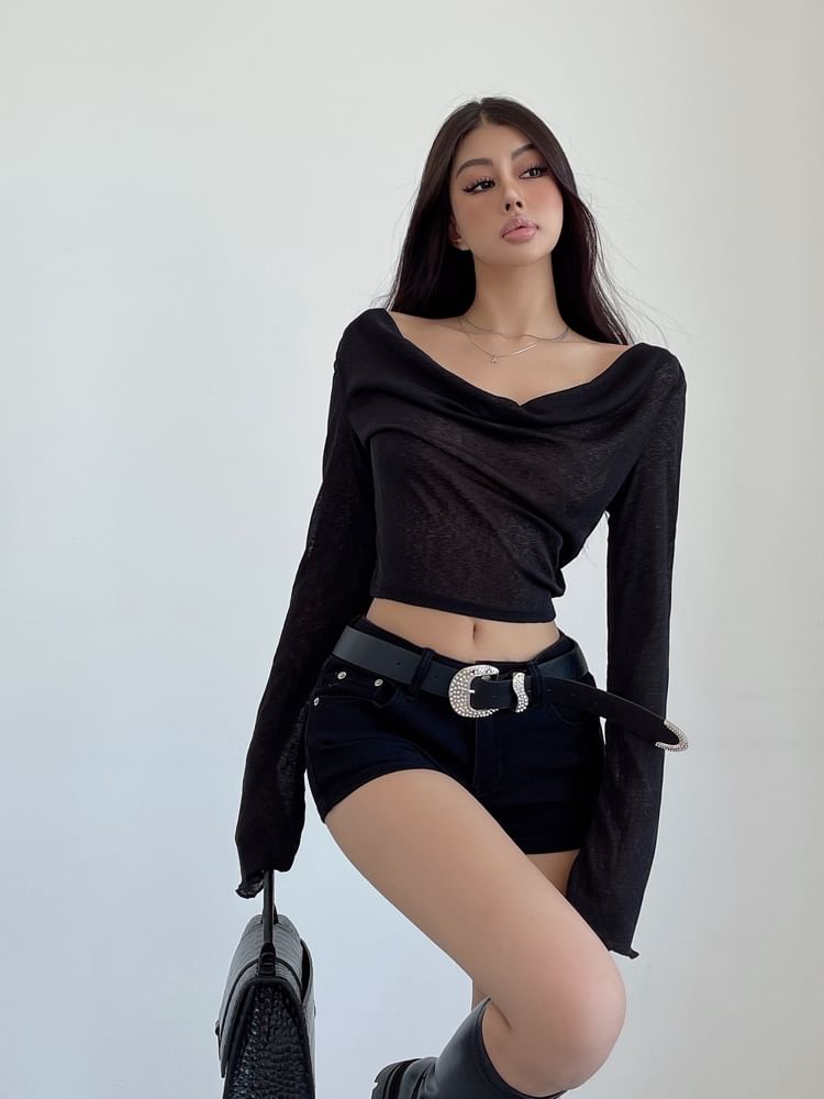 LIVIE - Lage denim hotpants