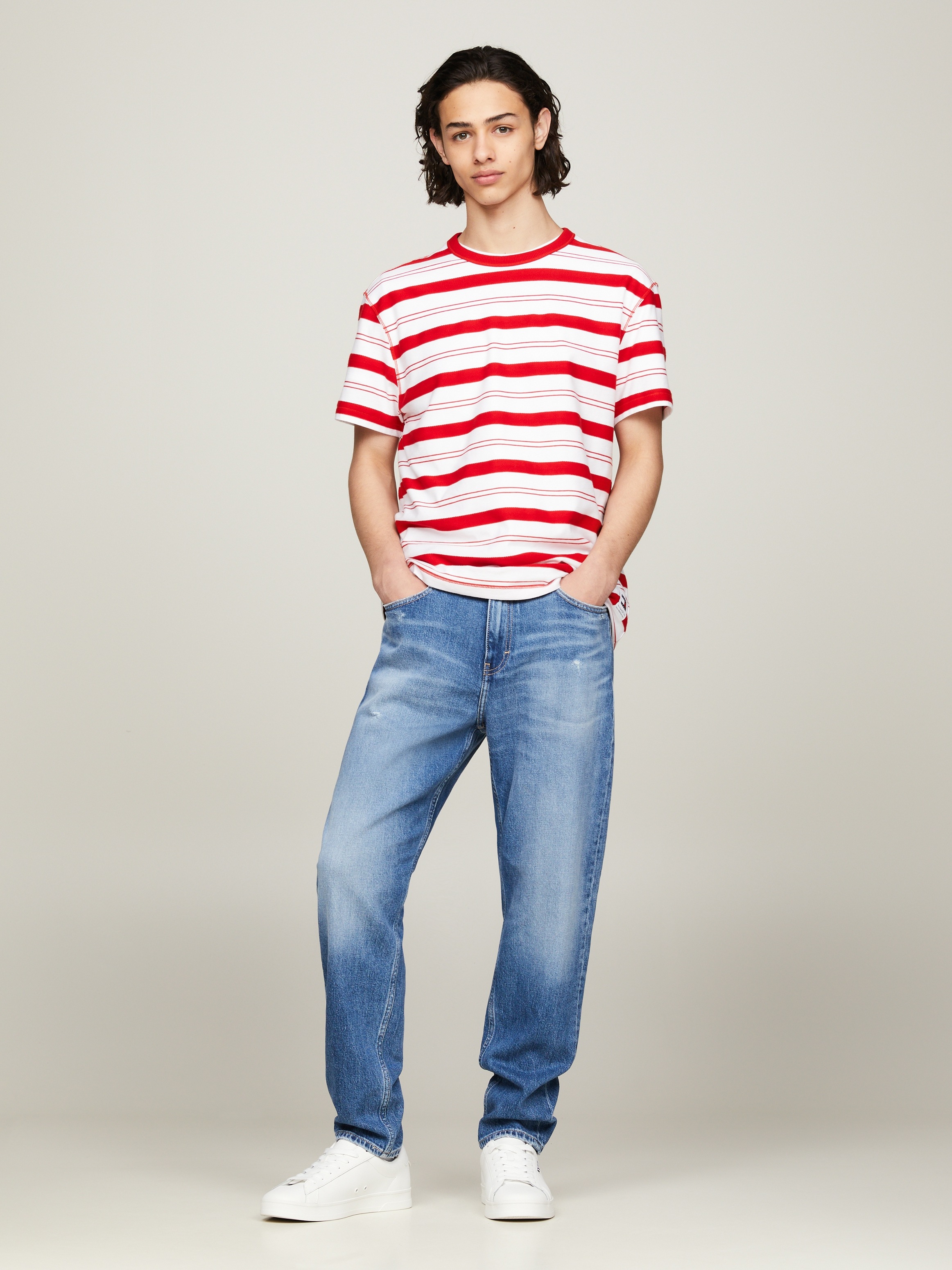 Tommy Jeans Tapered-fit-Jeans »Isaac Relaxed Tapered« im 5-Pocket-Style