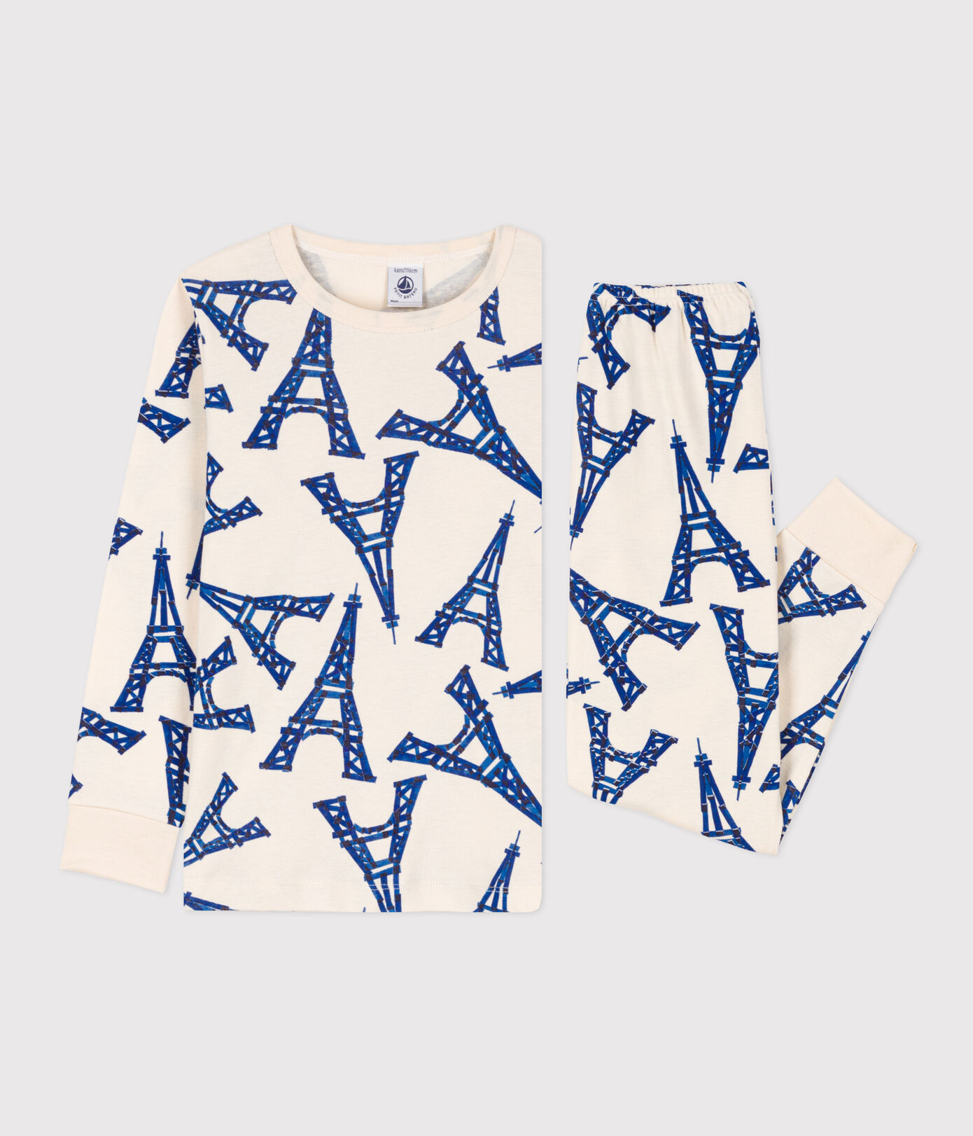 Pyjama Paris petite fille/petit garçon en coton