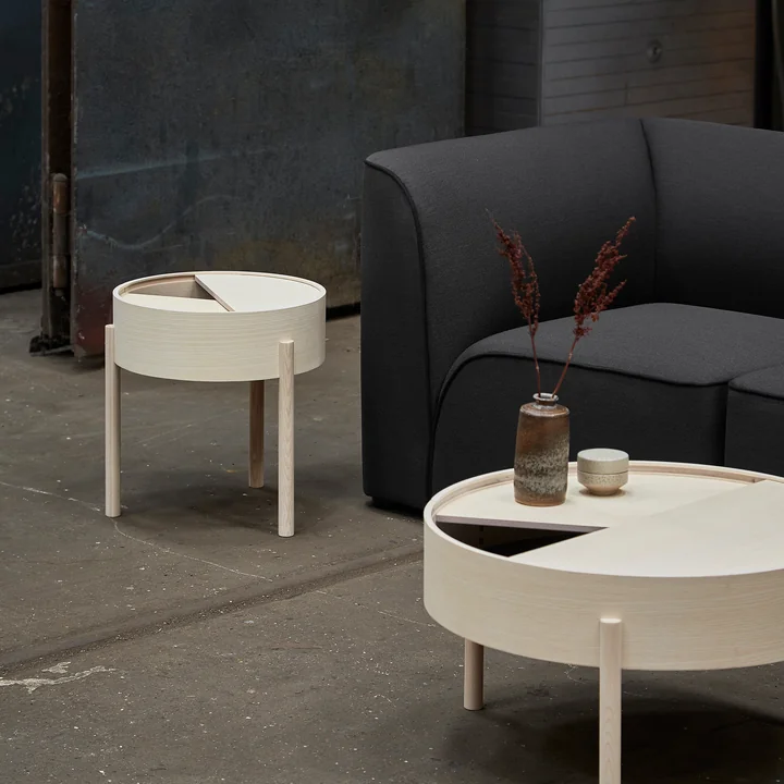 Woud - Arc Couchtisch Ø 66 cm H 38 cm, Eiche geölt