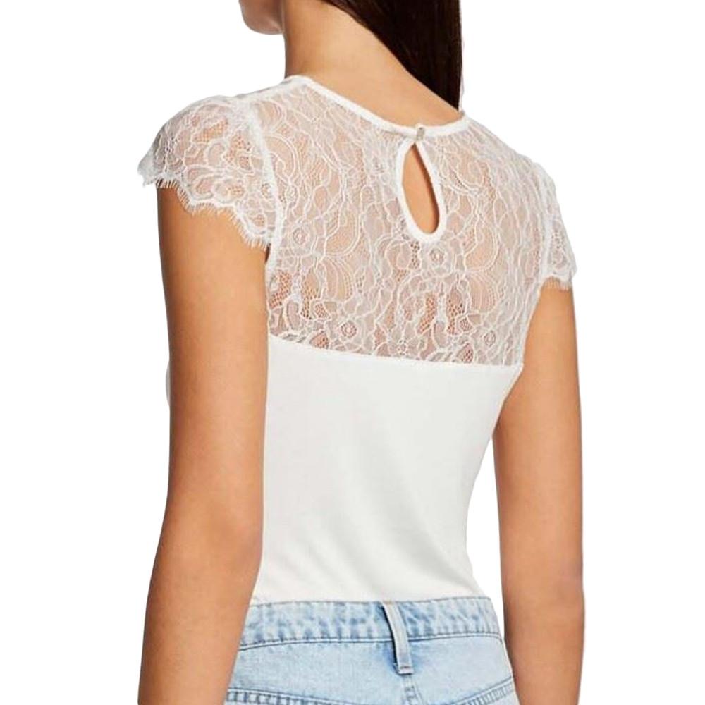 Morgan T-shirt Blanc Femme Morgan Giulia