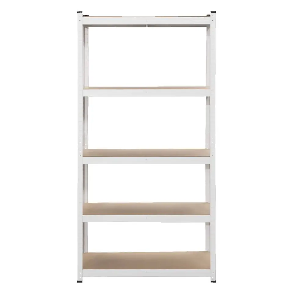 Metalen stellingkast - wit - 90x45x180 cm