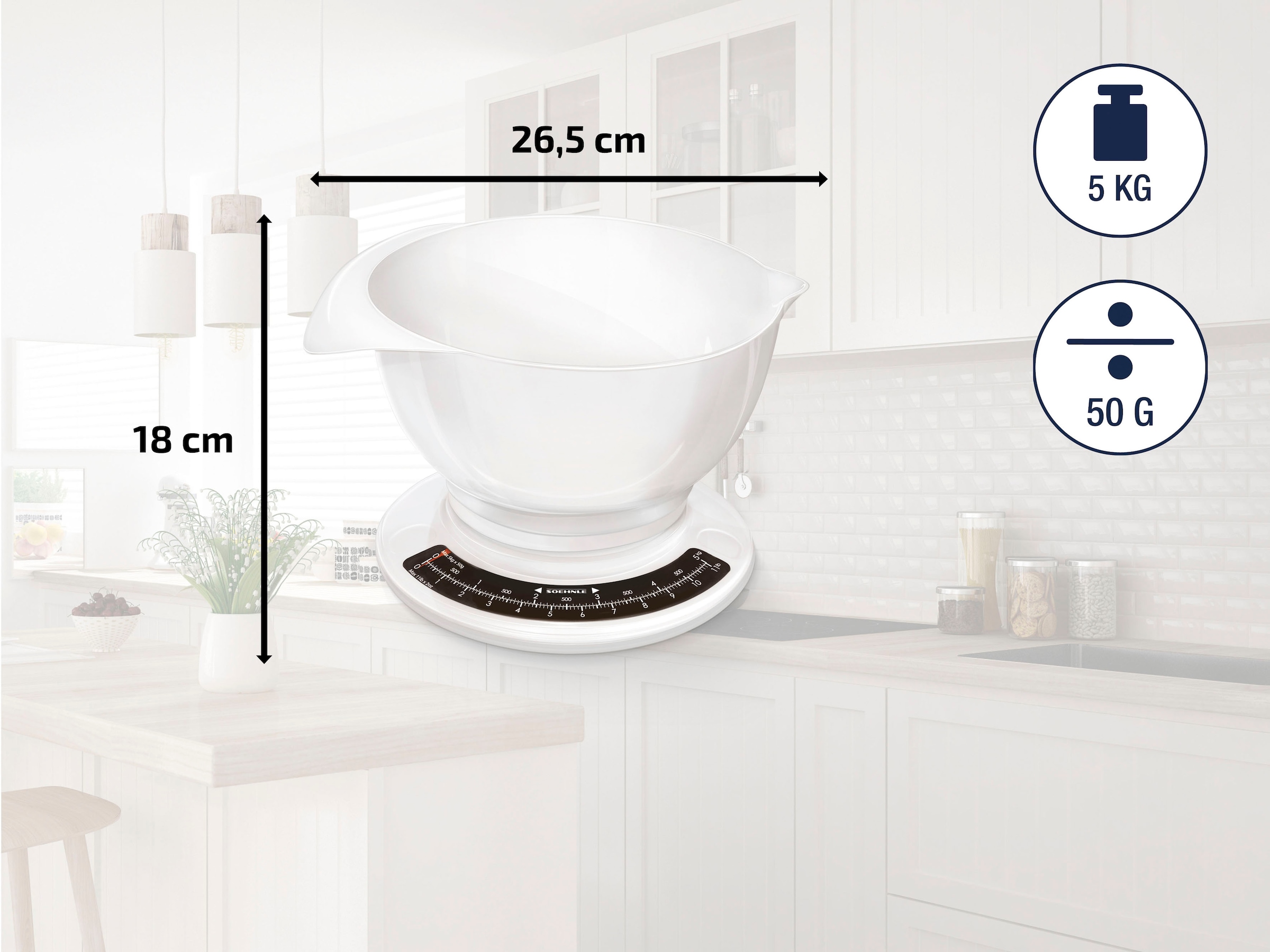 Soehnle Küchenwaage »Culina Pro« mit grosser Rührschüssel