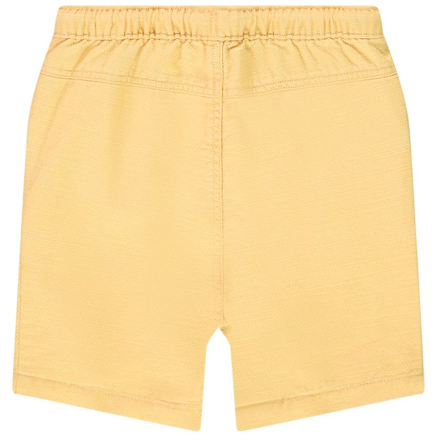 Bermuda en toile fantaisie pour bébé garçon - Jaune