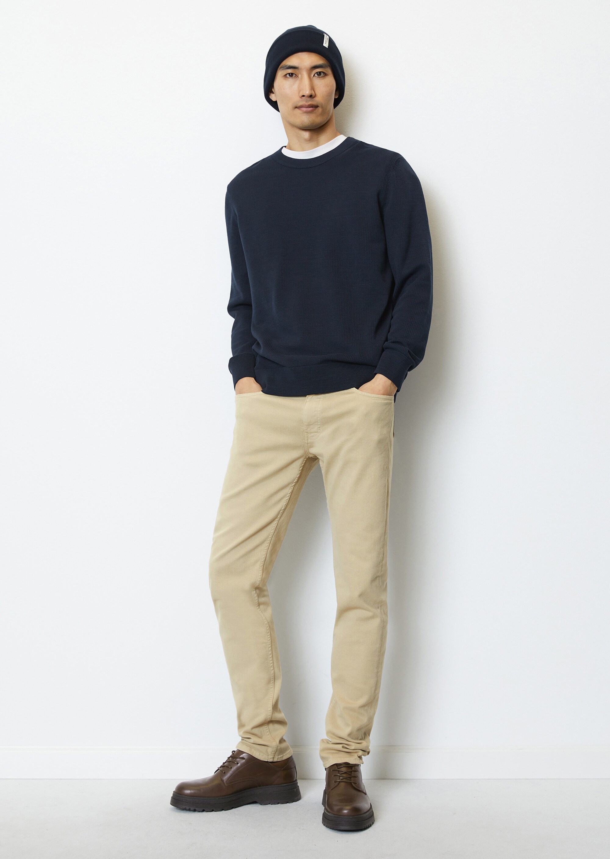 Pullover regular aus fein geripptem Organic Cotton