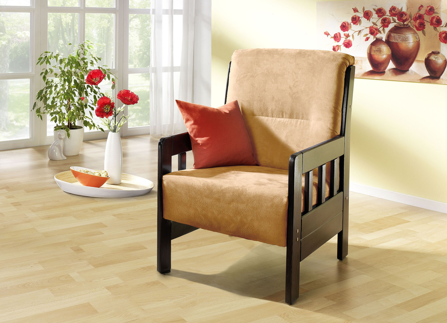 Sessel aus massiver Kiefer
