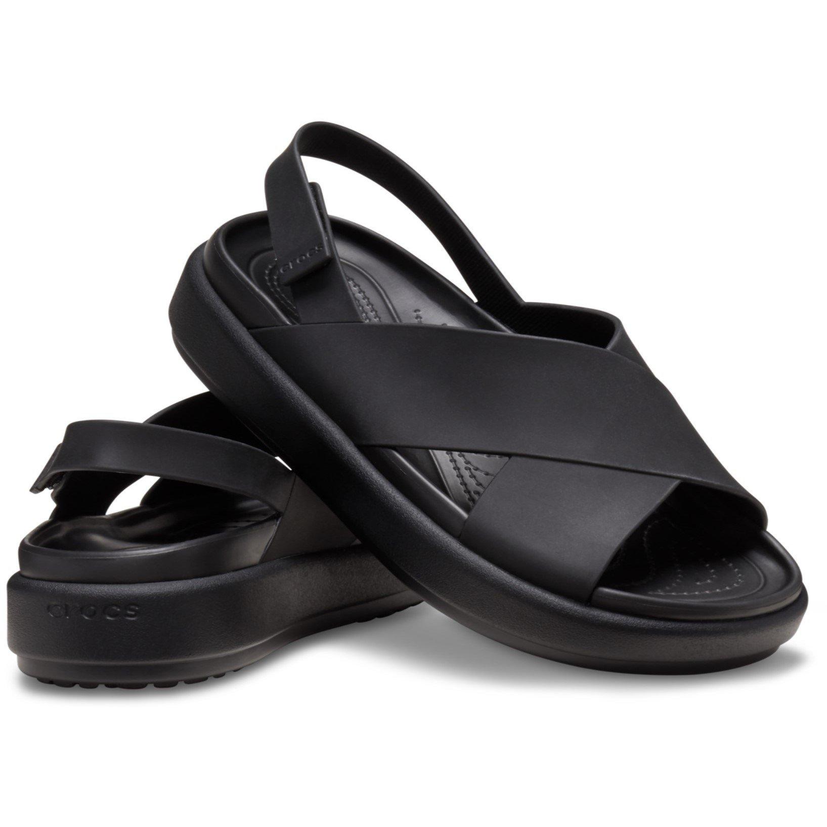 Crocs Brooklyn Lux Cross Strap Shoes Womens