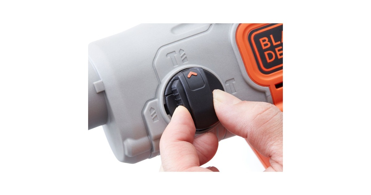 BLACK+DECKER18V 2.5Ah SDS+ Pneumatische boorhamer BCD900E2K-QW klopboormachine  (Oranje, 2x 18V 2.5h accu's en oplader inbegrepen + koffer)