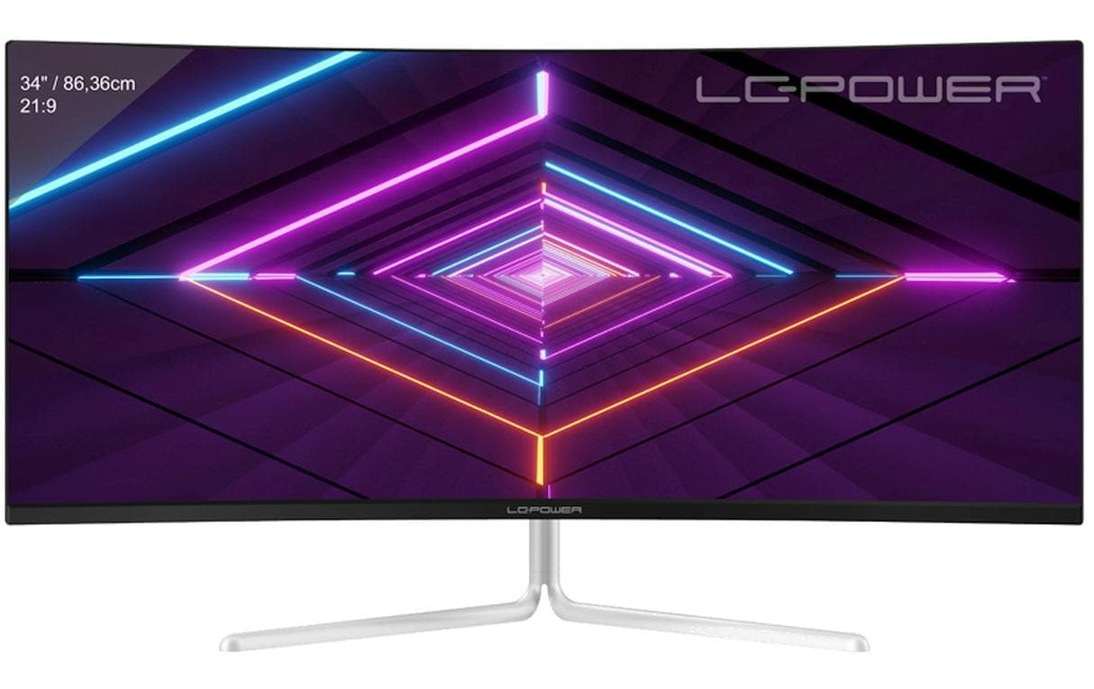 LC-Power Curved-LED-Monitor »LC-M34-UWQHD-100-C« 86,02 cm/34 ″  3440 x 1440 px UWQHD 6 Reaktionszeit 100 Hz