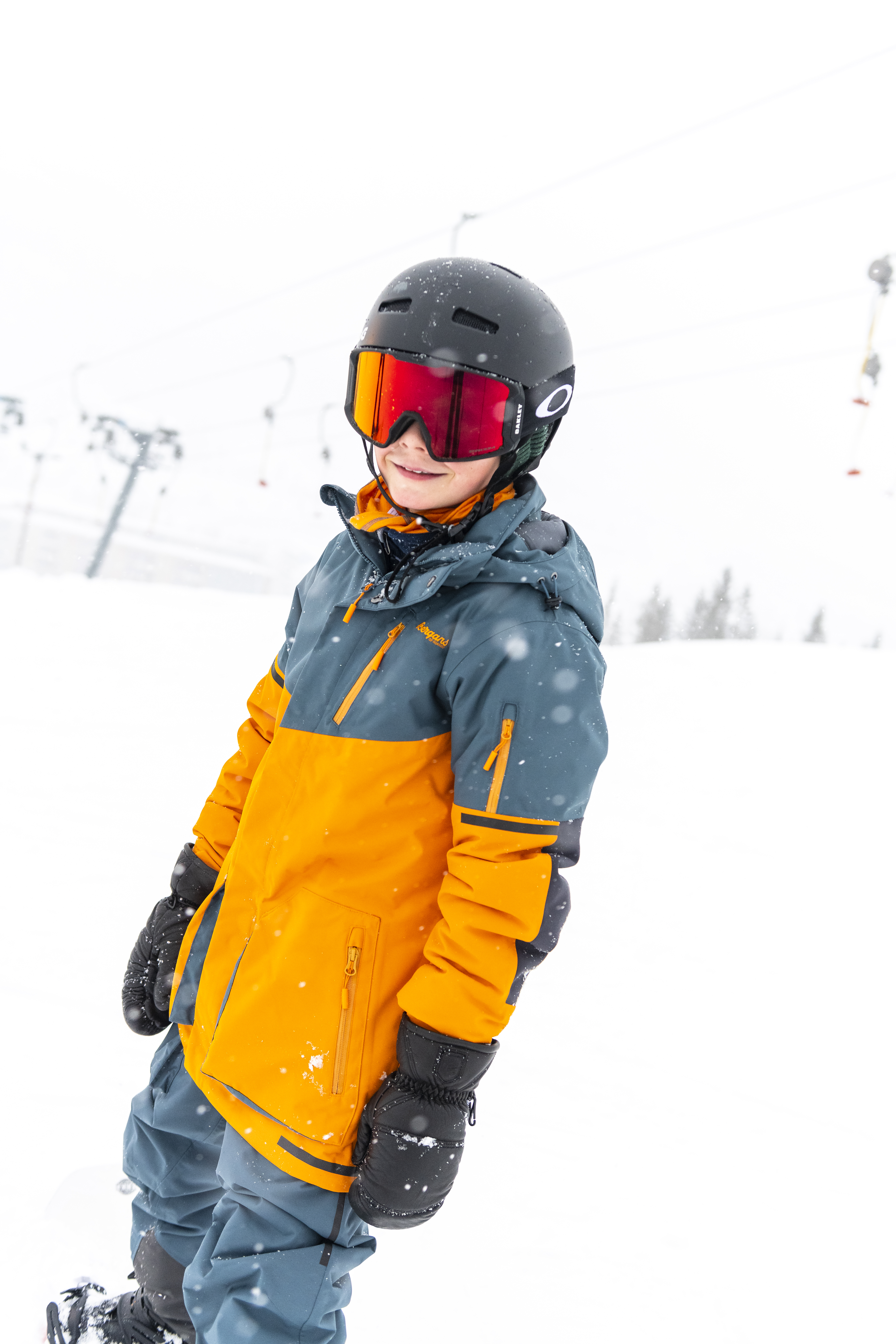 Knyken Insulated Jacket Junior Cloudberry Yellow/Orion Blue