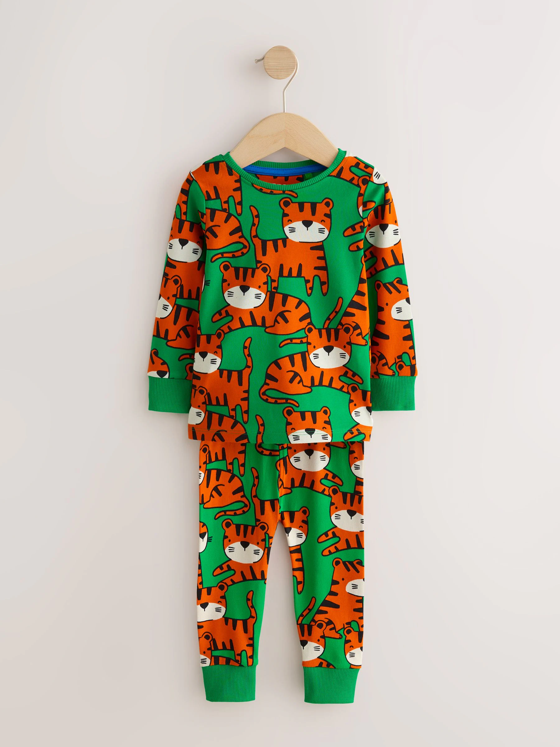 Vrolijk gekleurde dierenprint - Verpakking van 3 knusse pyjama's (9 mnd-8 jr)