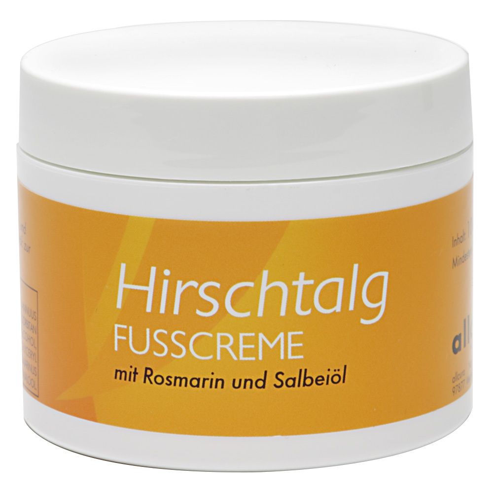 Hirschtalg Fusscreme mit Rosmarin und Salbeiöl