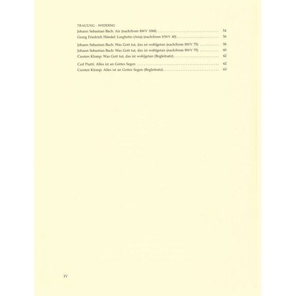 Bärenreiter Organ Plus One Wedding