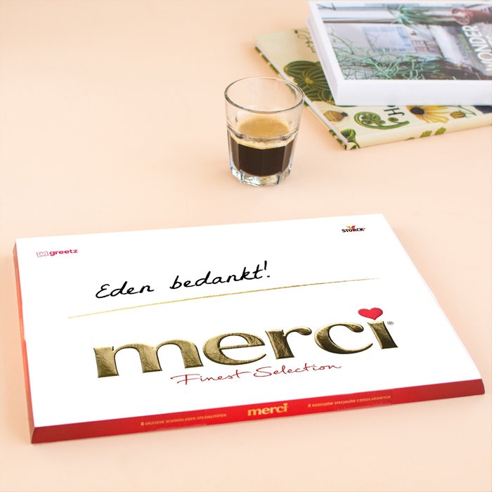Merci | Bedankt met eigen naam | 675g