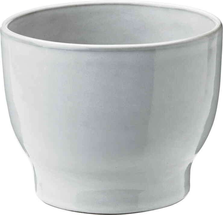 Knabstrup Keramik Urtepotteskjuler, hvid, Ø 12,5 cm White